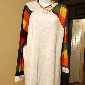 Plaid colorful hoodie